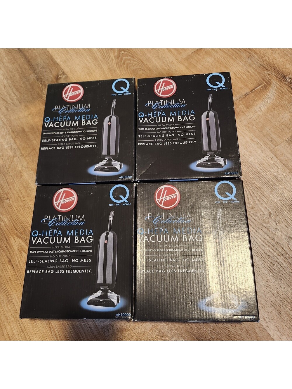 Four 2-Packs | Hoover Platinum HEPA Media Type Q Vacuum Cleaner | 8 Bags Total